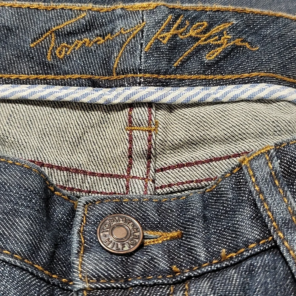 Vintage Rare Tommy Jeans Casual Retro Y2K Streetwear Low Rise Boot Cut Denim 4R - Picture 8 of 12